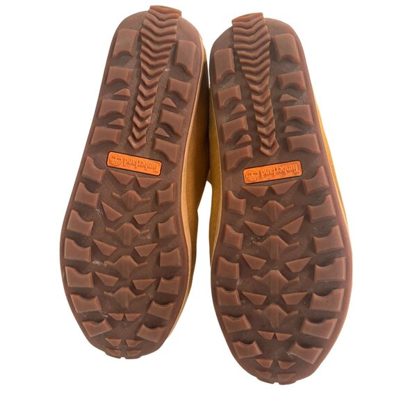 Timberland Womens 9W Tan Suede Fur-Lined Tall Boots With Rubber Soles - Picture 7 of 13